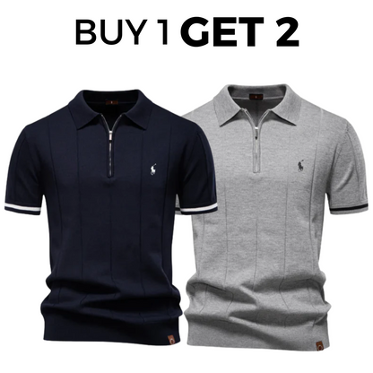 Classic Premium Knit Polo Shirt - Buy 1 Get 2