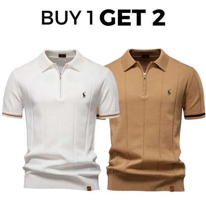 Classic Premium Knit Polo Shirt - Buy 1 Get 2