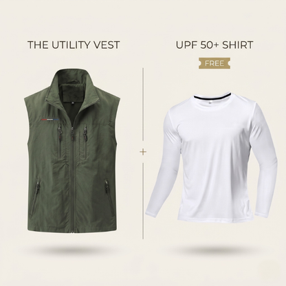 Summer Utility Vest + Free UPF 50+ Shirt