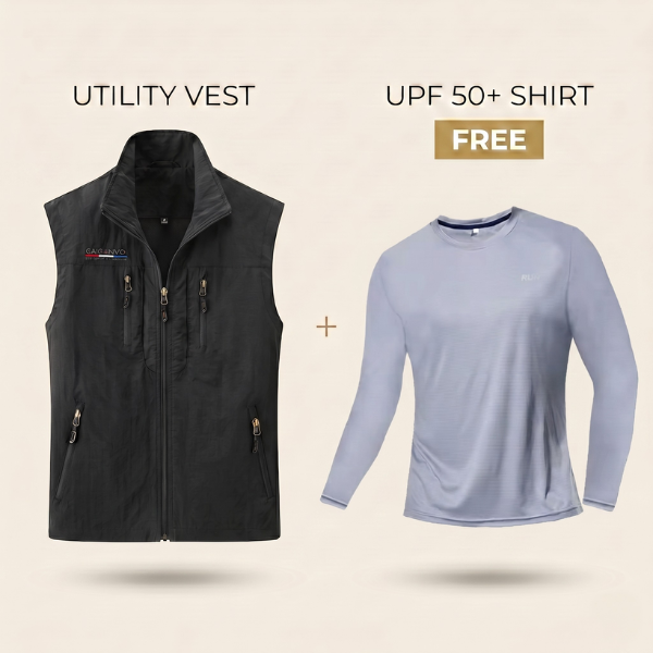 Summer Utility Vest + Free UPF 50+ Shirt