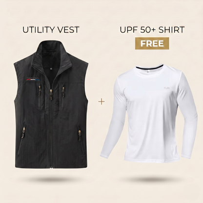 Summer Utility Vest + Free UPF 50+ Shirt