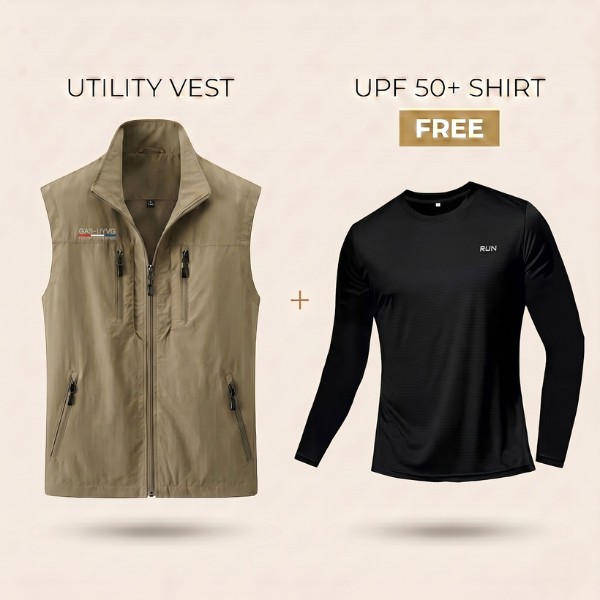 Summer Utility Vest + Free UPF 50+ Shirt