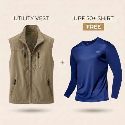 Summer Utility Vest + Free UPF 50+ Shirt