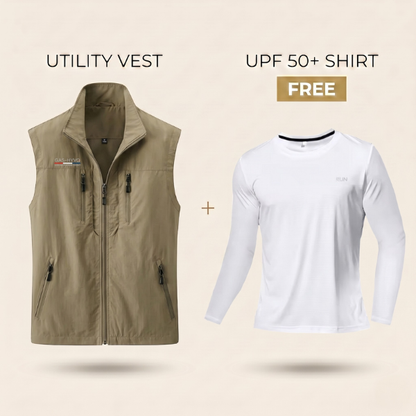 Summer Utility Vest + Free UPF 50+ Shirt